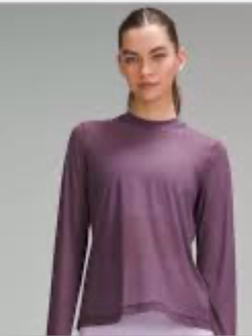 LULULEMON Keyhole Mesh Long-Sleeve Shirt